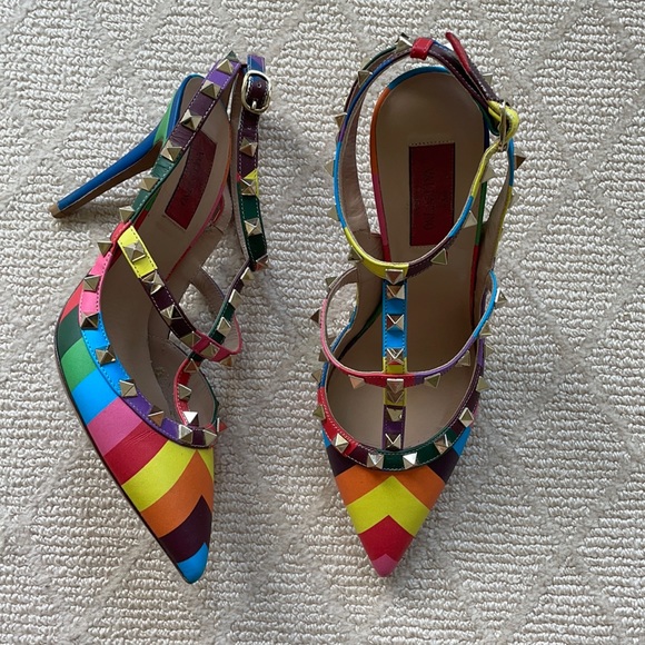 Valentino Rockstud multicolored pumps - Picture 1 of 9